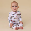 Little Racers Organic Snugglesuit Convertible Romper: 3-6 Months (00)