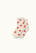 Sunday Siblings Star Socks - Red