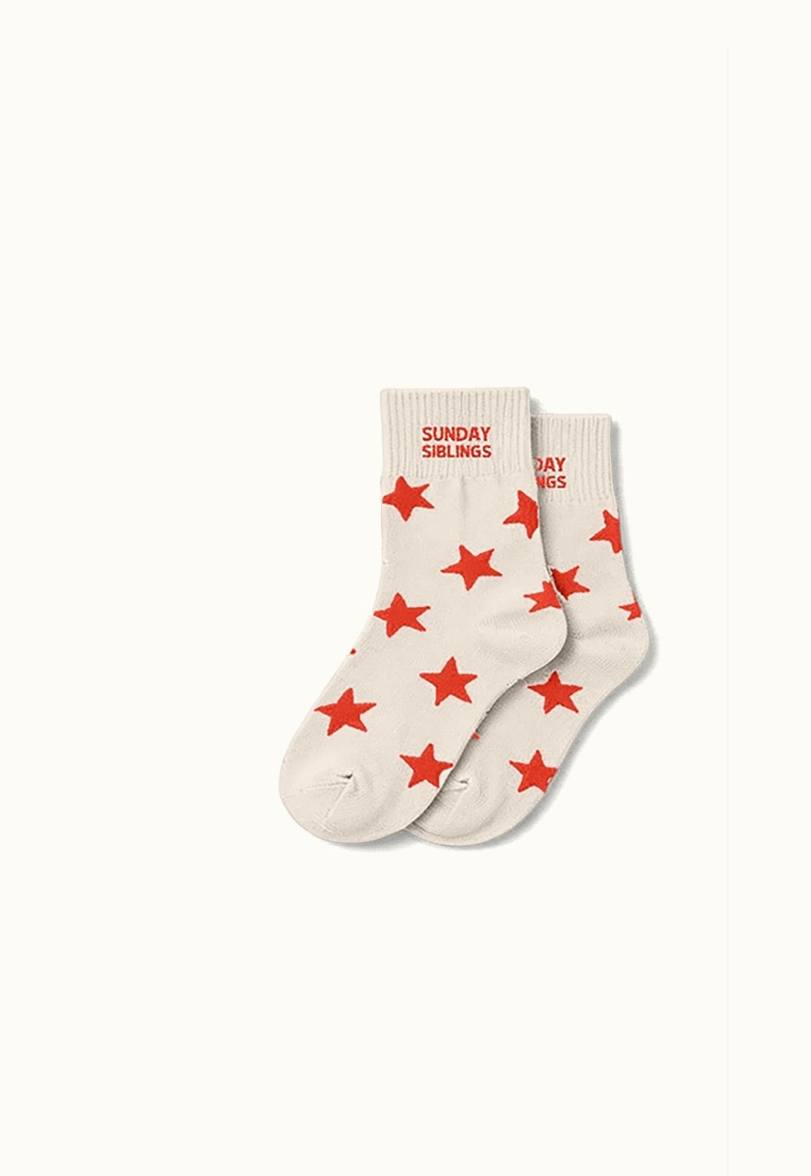 Sunday Siblings Star Socks - Red