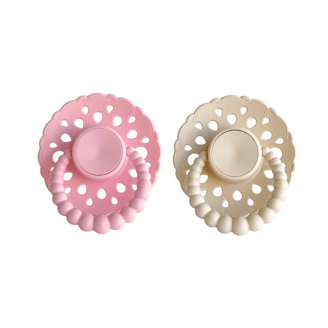 CMC 'Bubble' Dummies Bloom Baby Pink + Oatmeal: Size 1