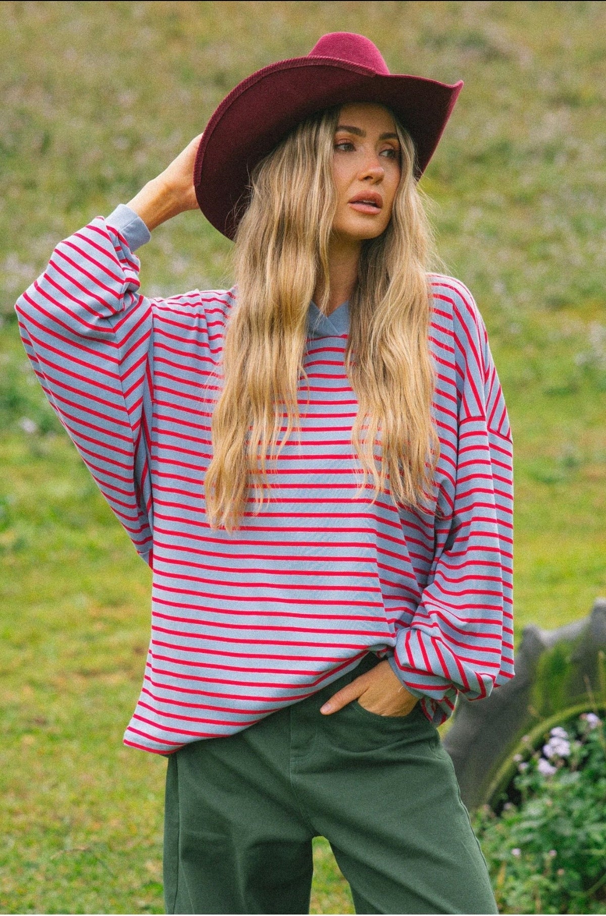 Nautical Long Sleeve Tee – Cherry