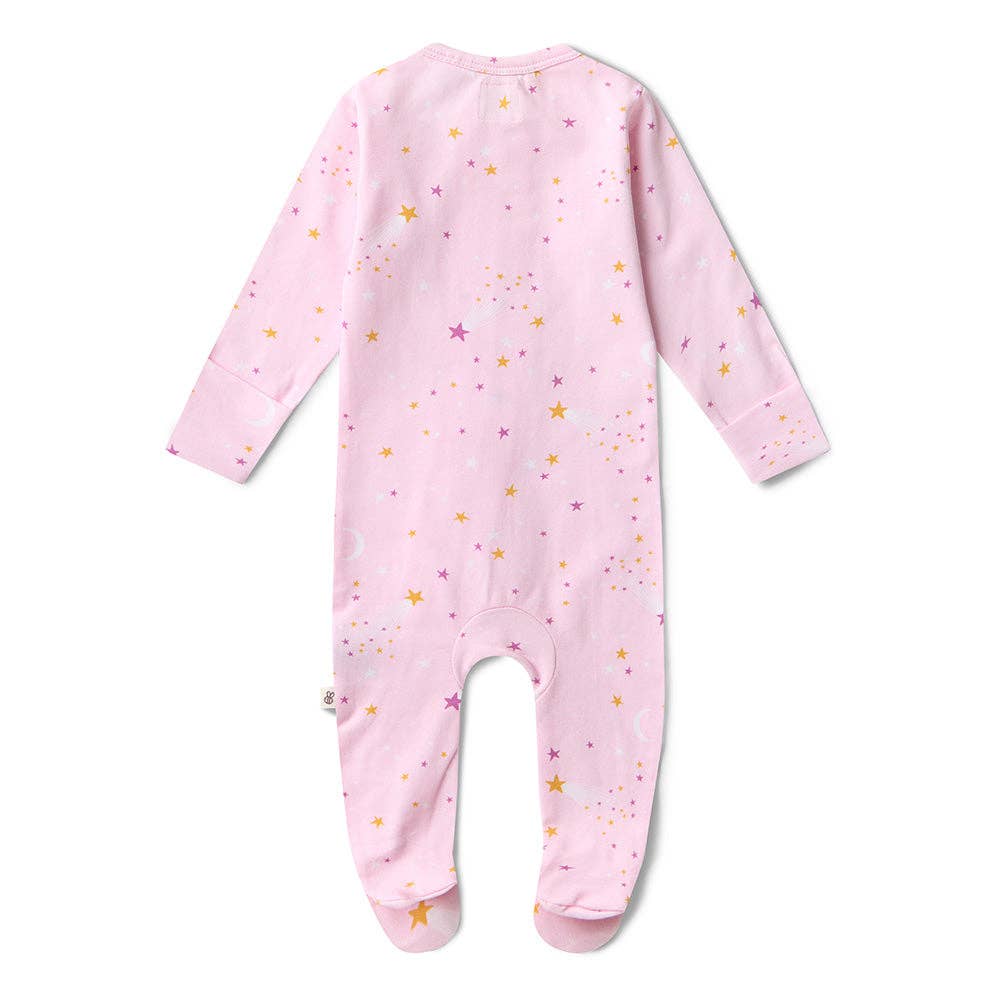 Twinkle Organic Snuggle Sleepsuit Zip Footie: 6-12 Months (0)