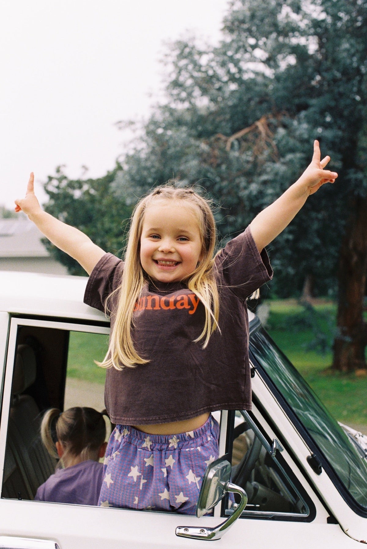 Sunday Tee - Brown + Orange