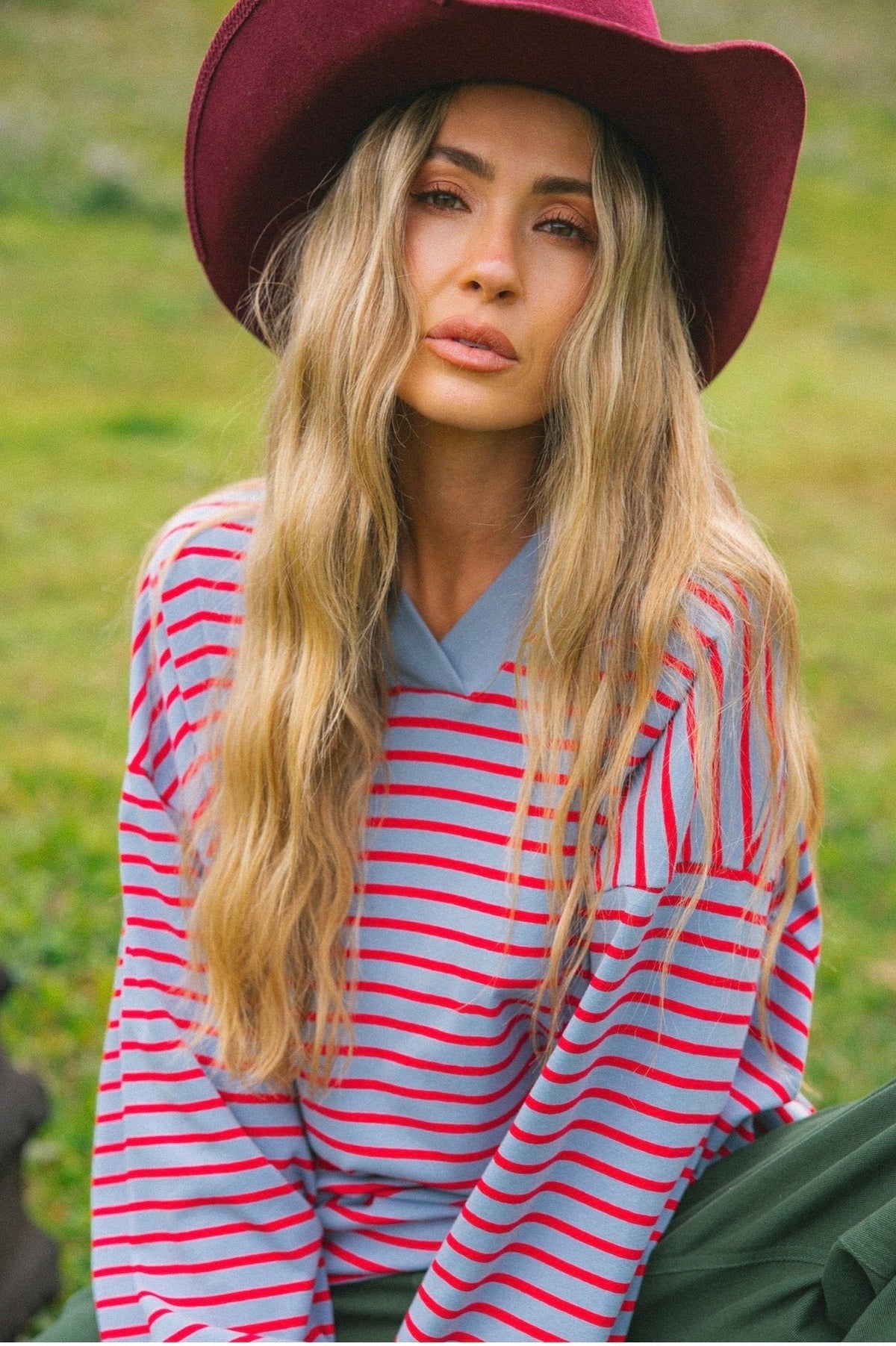Nautical Long Sleeve Tee – Cherry