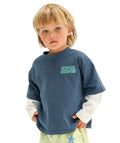 Sunday Siblings Party Layers Tee - Navy