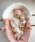 Heirloom Knit Blanket - Peach Sprinkles