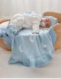 Ruffle Knit Blanket - Moon