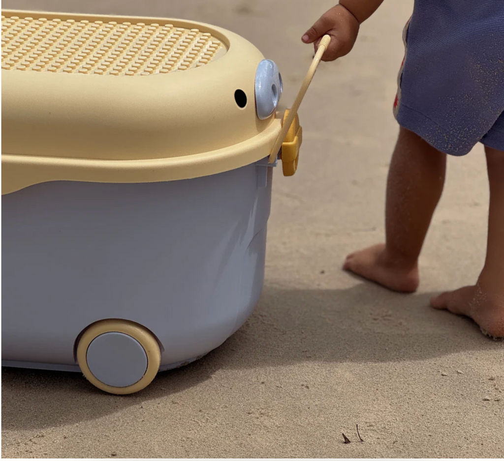 'Ride a Long Storage' - Sandy Beach Pig - Medium