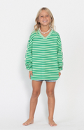Kids Nautical Long Sleeve Tee – Shamrock Thin Stripe